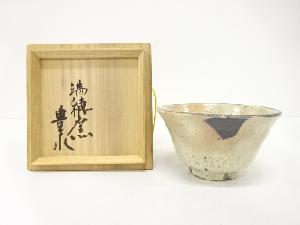 小代瑞穂窯　福田豊水造　粉引　茶碗